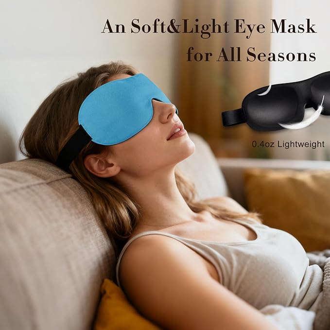 PrettyCare 3D Sleep Mask 2 Pack, Eye Mask - Image 2