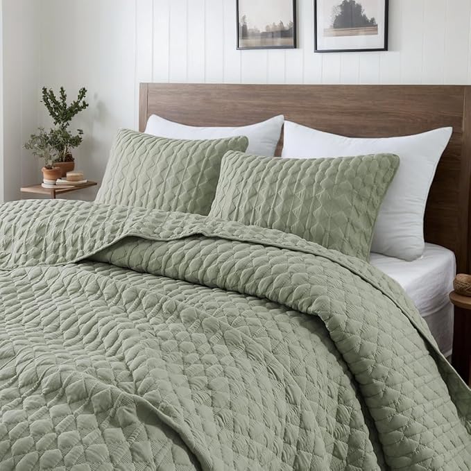 WDCOZY Oversized California Cal King Size Quilt Bedding Sets by WDCOZY