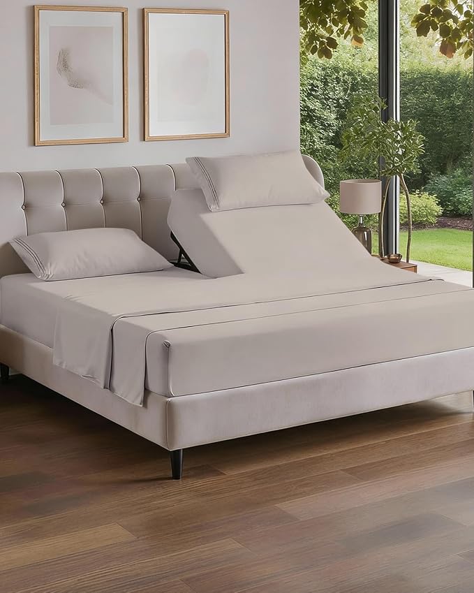 Flex Top Split Head King 4 Piece Sheet Set by CGKUnlimited