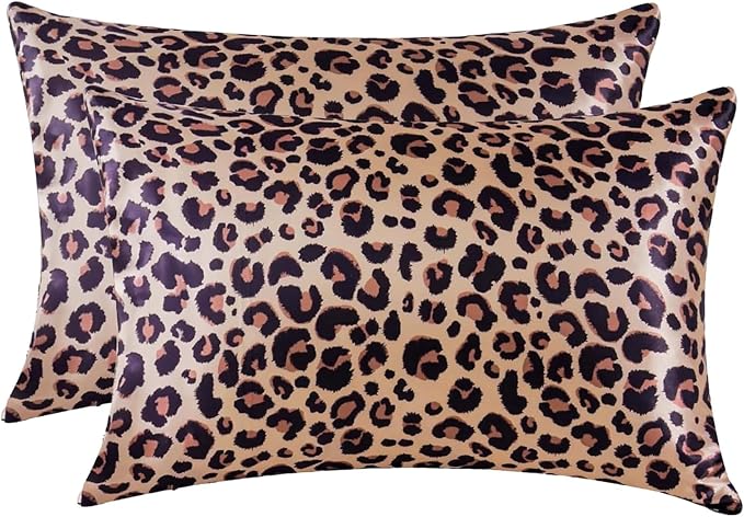 MR&HM Satin Pillowcase for Hair and Skin, Silk Satin Pillowcase 2 Pack by MRHM