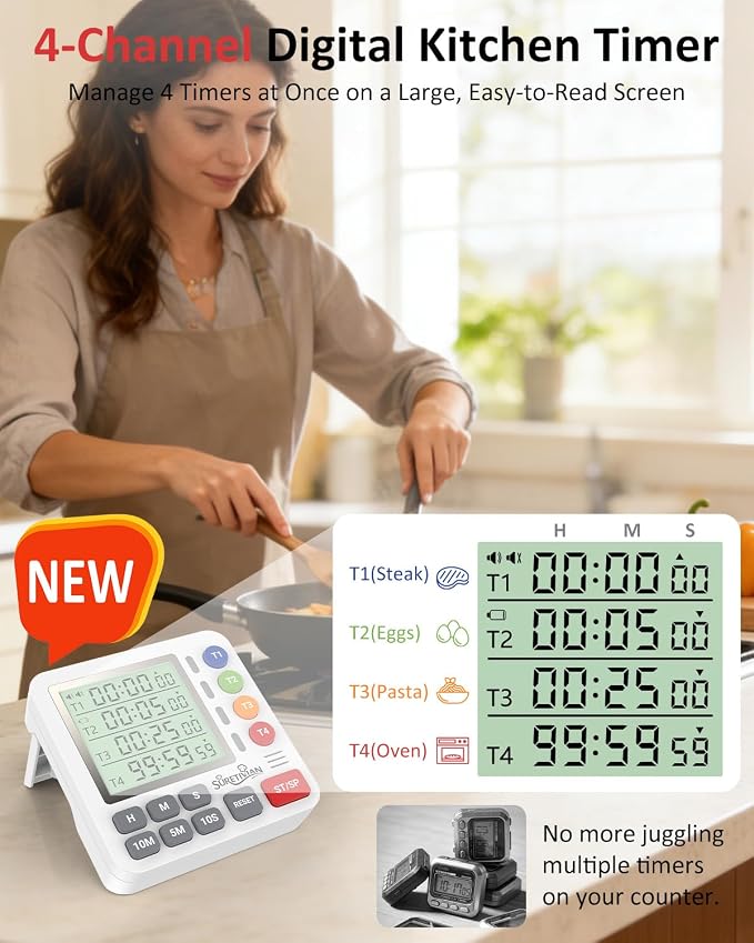 Digital Kitchen Timer for Cooking - Image 2