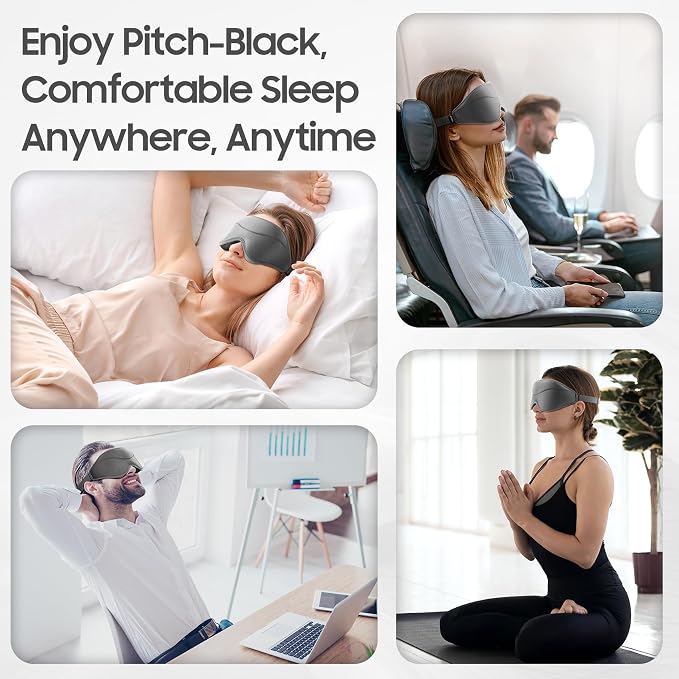 Sleep Mask - Total Blackout 3D Sleeping Mask, Super Lightweight & Silky Soft - Image 6