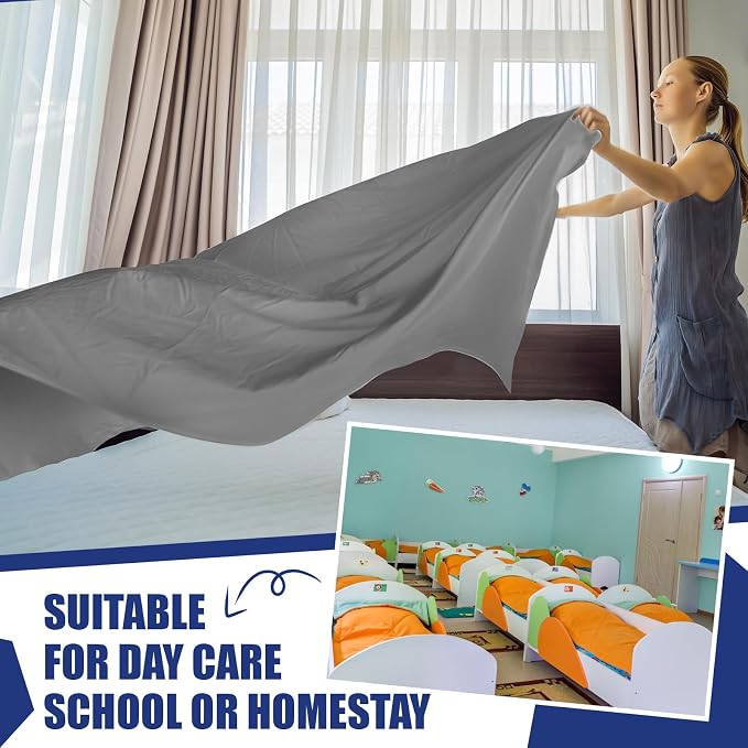 SmoothNovelty 30 Pack Twin Flat Sheets Bulk Soft Microfiber Massage Spa Bed - Image 6