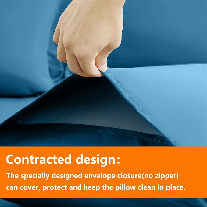 TAIMIT Teal Twin Size Comforter Set - Image 4