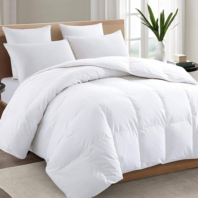 TEXARTIST Premium 2100 Series King Comforter All Season Breathable White by TEXARTIST