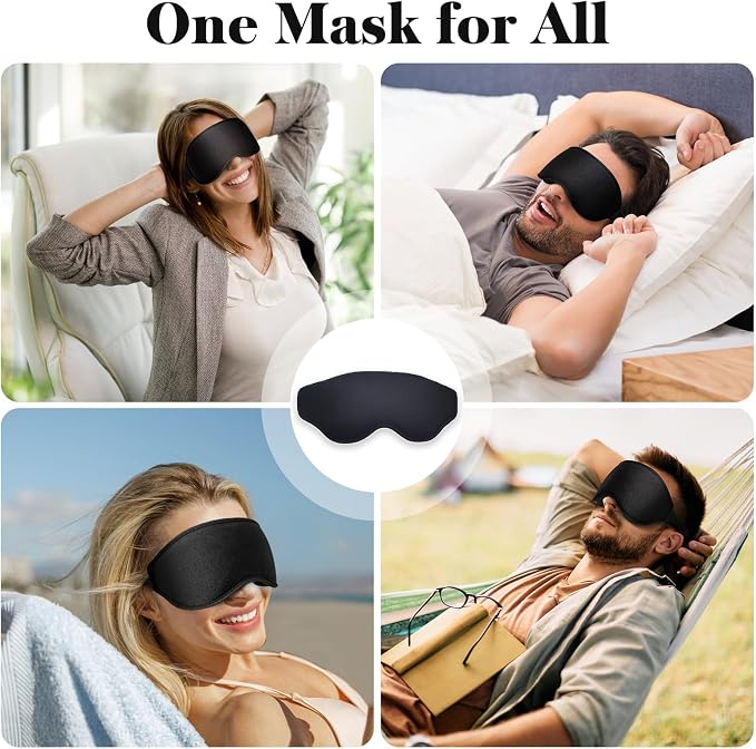 Fygrip 3D Eye Mask Sleep Mask for Men & Women, 100% Pressure-Free & Light - Image 8