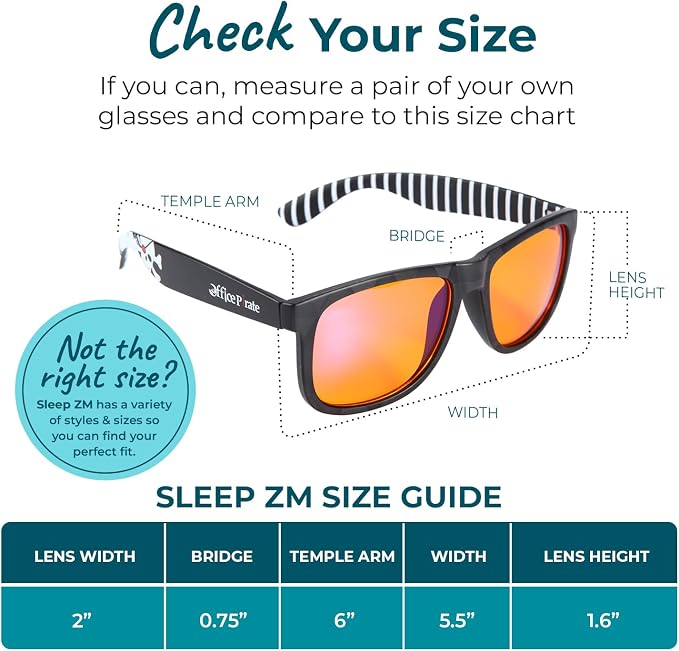Sleep ZM Blue Light Blocking & Light Sensitivity Glasses - Image 6