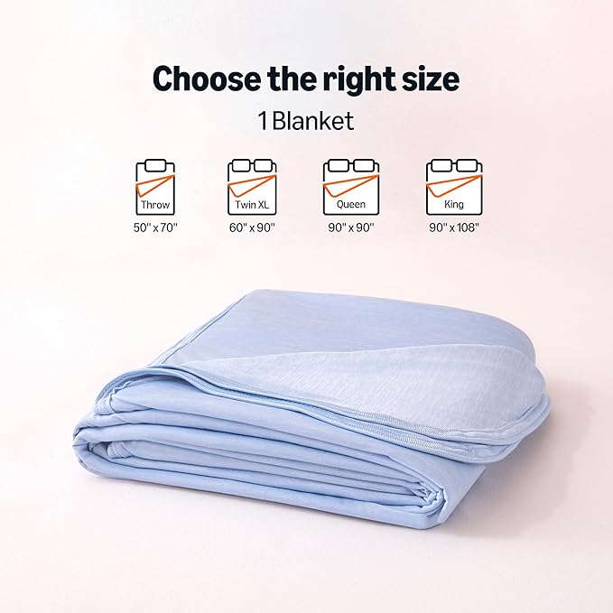 Amazon Basics Cooling Blanket for Hot Sleepers, Reversible Lightweight Thin - Image 5