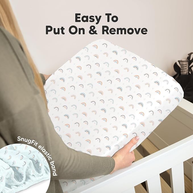 KeaBabies 2-Pack Organic Crib Sheets - Image 6