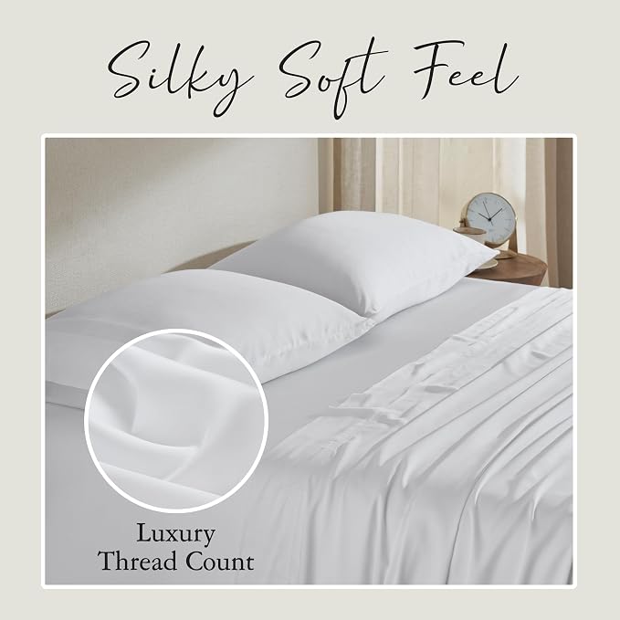 Karissa Mae Cooling Bamboo Viscose Queen Size Pillowcase Set | 100% FSC - Image 6