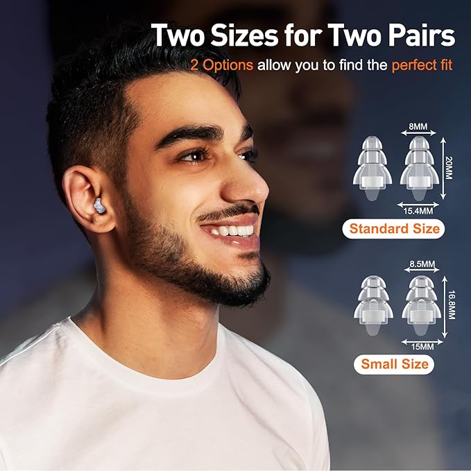 Reure High Fidelity Concert Ear Plugs, Noise Cancelling Silicone Ear Plugs 2 - Image 3
