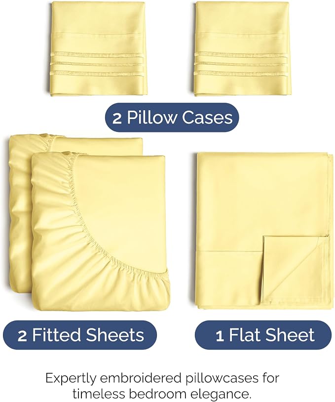 Split King Size 5 Piece Sheet Set - Image 2