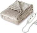 Tefici Heated Blanket Throw 50"x60", Ultra Soft 2-Layer Flannel Electric Blanket by StayWarmStayHappy