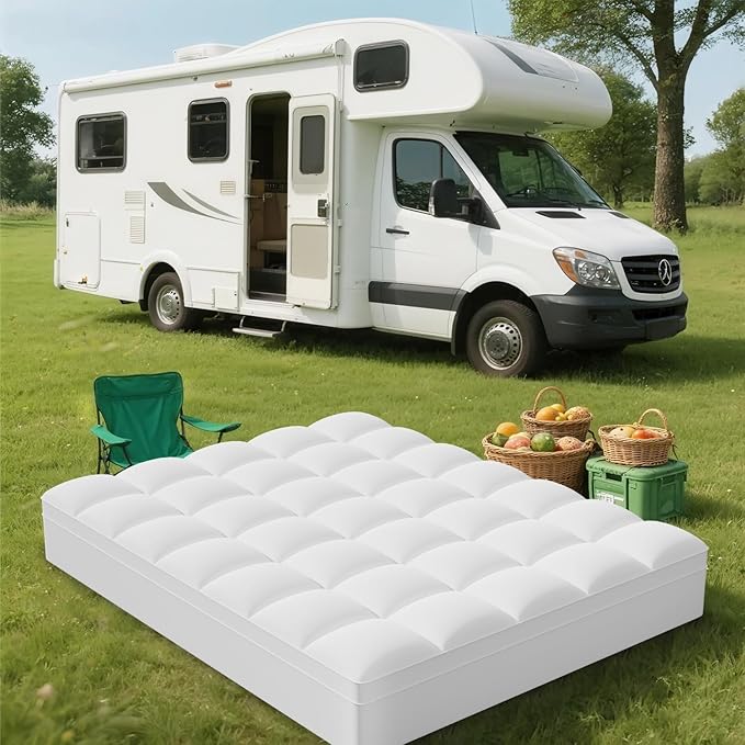 ELEMUSE RV King Mattress Topper - Image 3