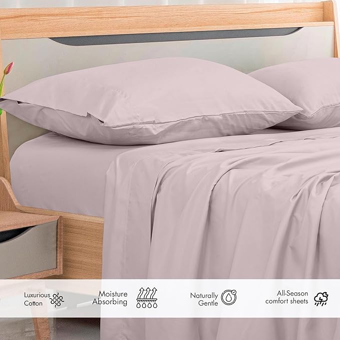 Royale Linens 300 Thread Count 100% Long Staple Combed Cotton Flat Sheet - Image 3