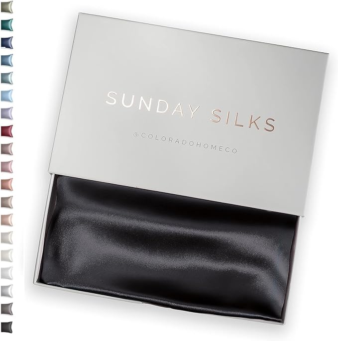SUNDAYSILKS™ Premium Silk Pillow Cases | 100% Mulberry Silk Pillowcase by ColoradoHomeCo