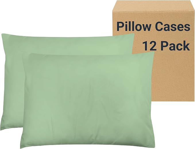 ZPECC Pillow Cases Standard Size Set of 12, 20x26 Envelope Closure Pillowcases by ZPECC-ABrandThatHasBeenFocusedOnBabyProductsFor18Years
