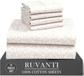 RUVANTI 6 Pcs Cotton Sheets by Ruvanti