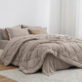 Love's cabin Queen Comforter Set Burlwood, 7 Pieces Queen Bed in a Bag by Lovescabin
