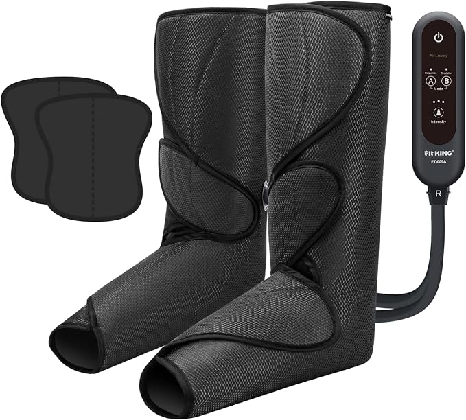 FIT KING Leg Massager for Circulation and Pain Relief, Air Compression Leg and by FITKING