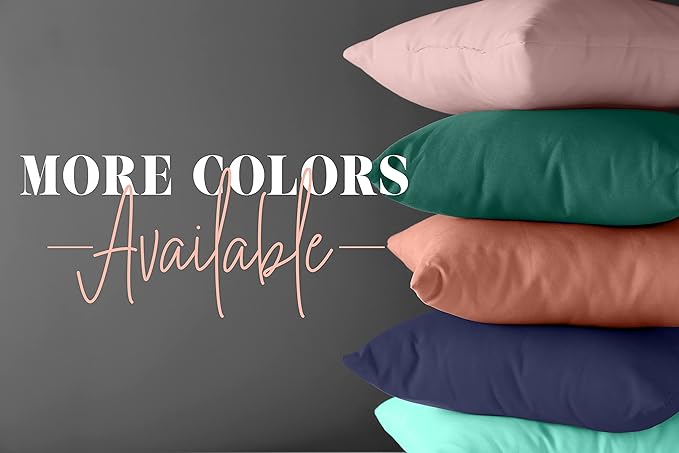 Elegant Comfort 4-PACK Solid Pillowcases 1500 Premium Hotel Quality Microfiber - Image 4