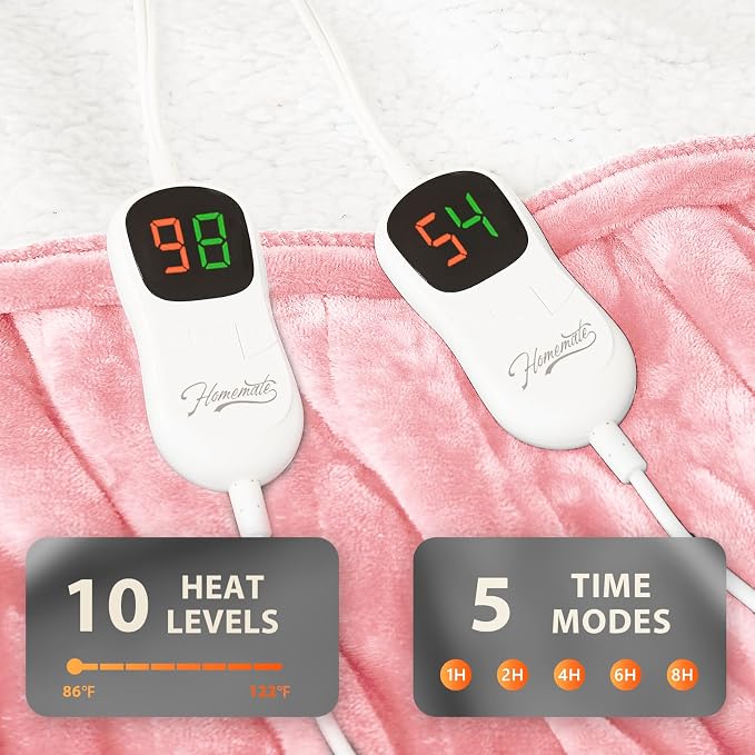 Homemate Electric Heated Blanket Queen - Image 4