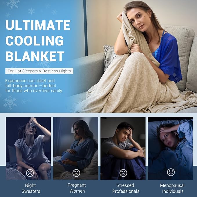 Elegear Revolutionary Cooling Blanket Throw Absorbs Heat to Keep Body Cool - Image 6