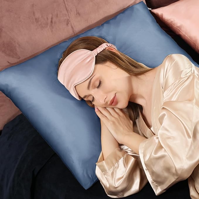 Adubor Silk Pillowcase for Hair and Skin 23 Momme Mulberry Silk Pillow Covers - Image 6