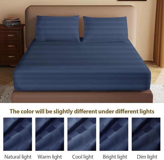 100% Egyptian Cotton Fitted Sheet CK Size, 600 Thread Count, Single Fitted - Image 7