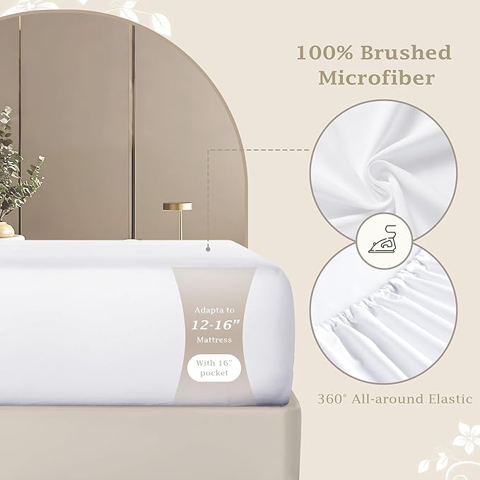 FreshCulture Queen Fitted Sheet Only – Premium Hotel-Quality Fitted Sheet - Image 3