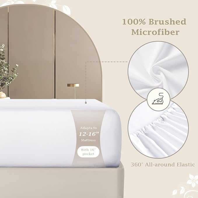 FreshCulture Full Fitted Sheet Only – Premium Hotel-Quality Fitted Sheet - Image 3
