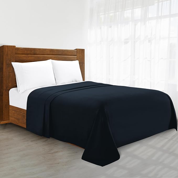Luxury Flat Sheet on Amazon Elegant Comfort Wrinkle-Free 1500 Premier Hotel by ELEGANTCOMFORT