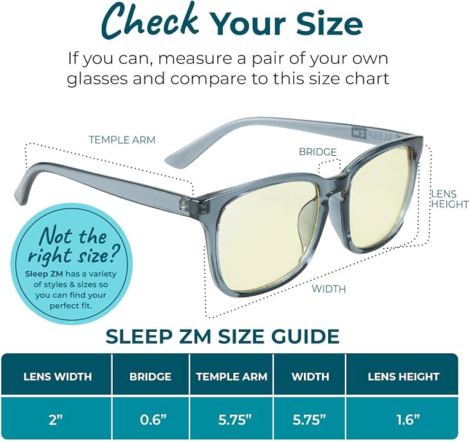 Sleep ZM Blue Light Blocking & Light Sensitivity Glasses - Image 5