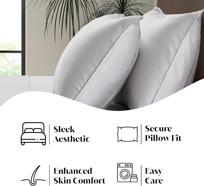 Luxury Bamboo Market | King Envelope Pillowcase Set | 100% Viscose Made from - Image 5