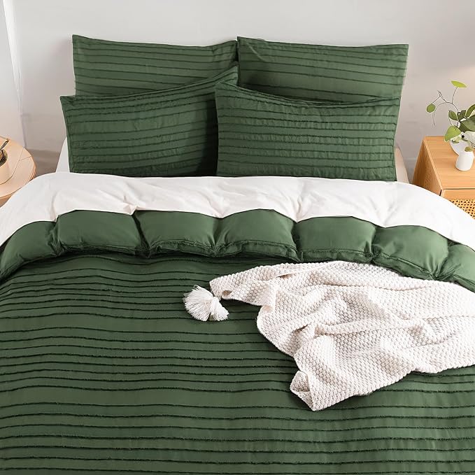 NEXHOME PRO Duvet Cover King, 3 Pieces Boho Tufted Duvet Cover Set, Soft and - Image 8