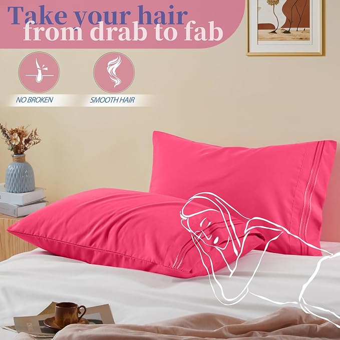Vonty 2 Pack King Pillow Cases - Image 5