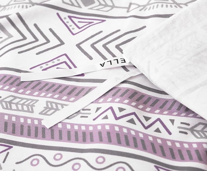 SLEEPBELLA Boho Chic Striped King Size Duvet Cover Set - Image 7