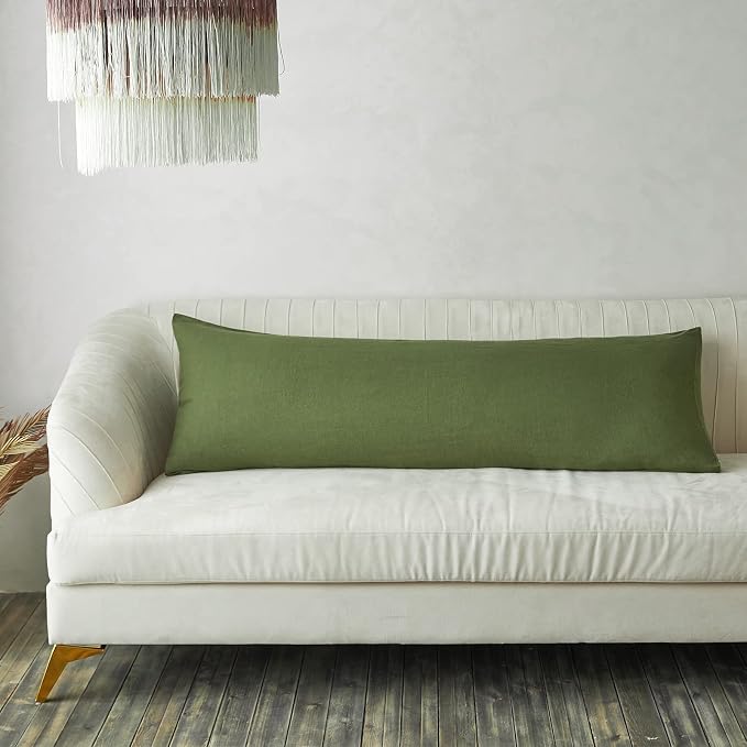 Simple&Opulence Body Pillow Cover 20" x 54", 100% Pure Linen, Ultra Soft and by SimpleOpulence