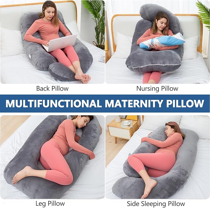 Shredded Memory Foam Body Pillow, Pregnancy Pillows - Image 6