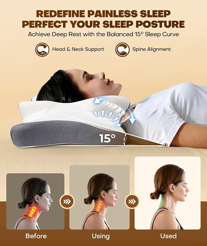 Cozyplayer True Cooling Cervical Neck Pillow - Image 2