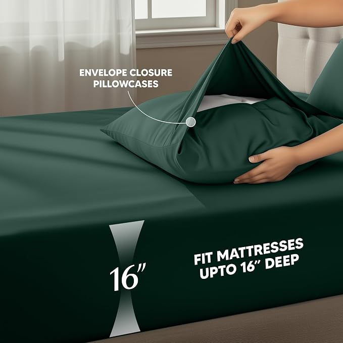 Utopia Bedding King Size Sheet Set – 4 Piece Bed Sheets, Soft and Breathable - Image 4