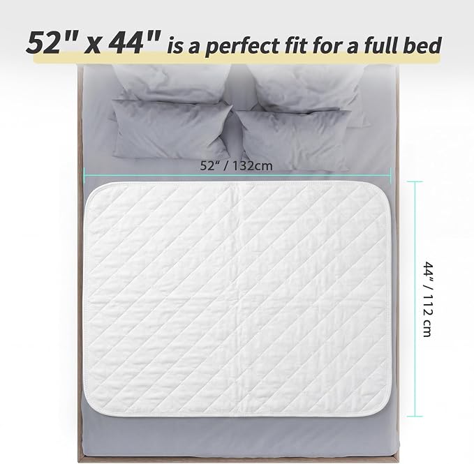 CoolShields Waterproof Bed Pads Incontinence Washable Reusable Bedwetting - Image 5