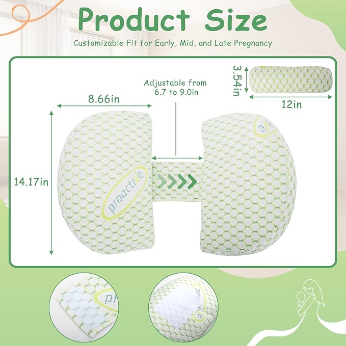 Pregnancy Pillows for Sleeping, Pregnancy Wedge Pillow for Side Sleeping - Image 6