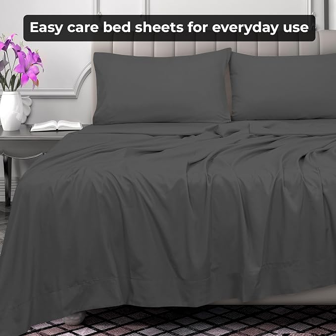 Royale Linens 2 Pack Bulk Flat Sheet Set - Image 7