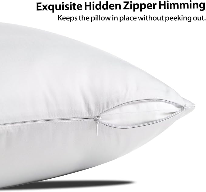 4 Pack Cooling Pillow Cases, Viscose Derived from Bamboo Pillow Protectors King - Image 3