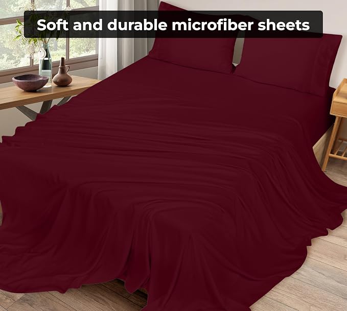 Royale Linens 2 Pack Bulk Flat Sheet Set - Image 5