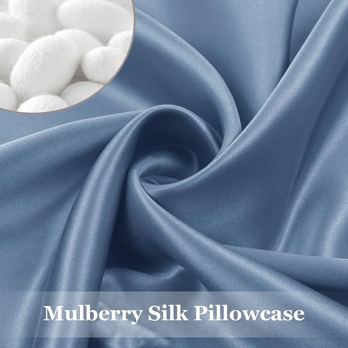 Adubor Silk Pillowcase for Hair and Skin 23 Momme Mulberry Silk Pillow Covers - Image 3