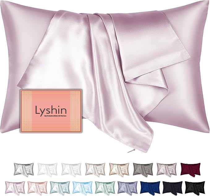 Silk Pillow Cases Standard Size by LYSHINSILKPILLOWCASES