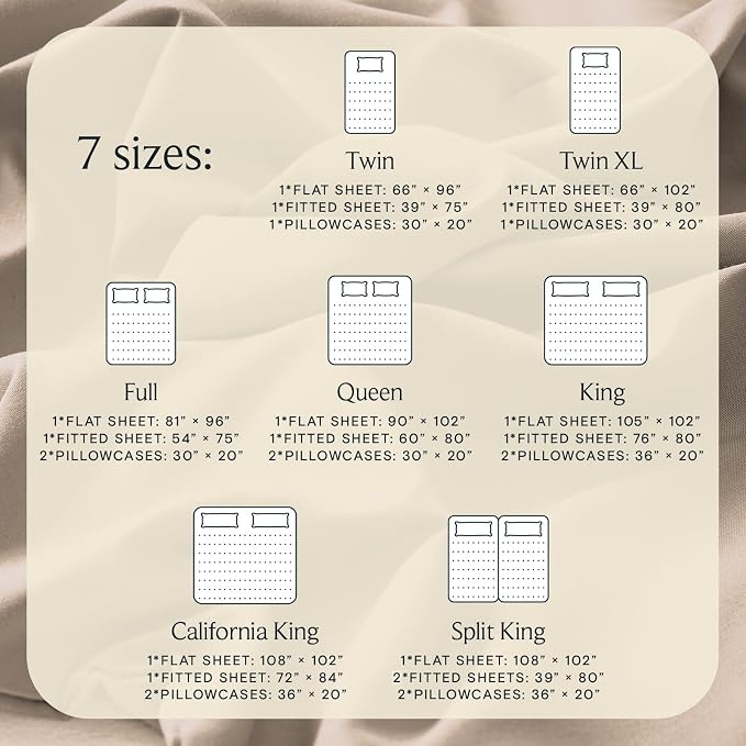LuxClub 5 PC Split King Sheet Set, Breathable Luxury Bed Sheets, Deep Pockets - Image 4