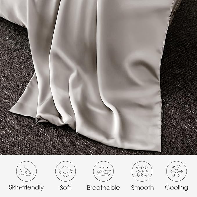 100% Silk Pillow Cases 2 Pack Standard Size Mulberry Silk Pillowcase - Image 4